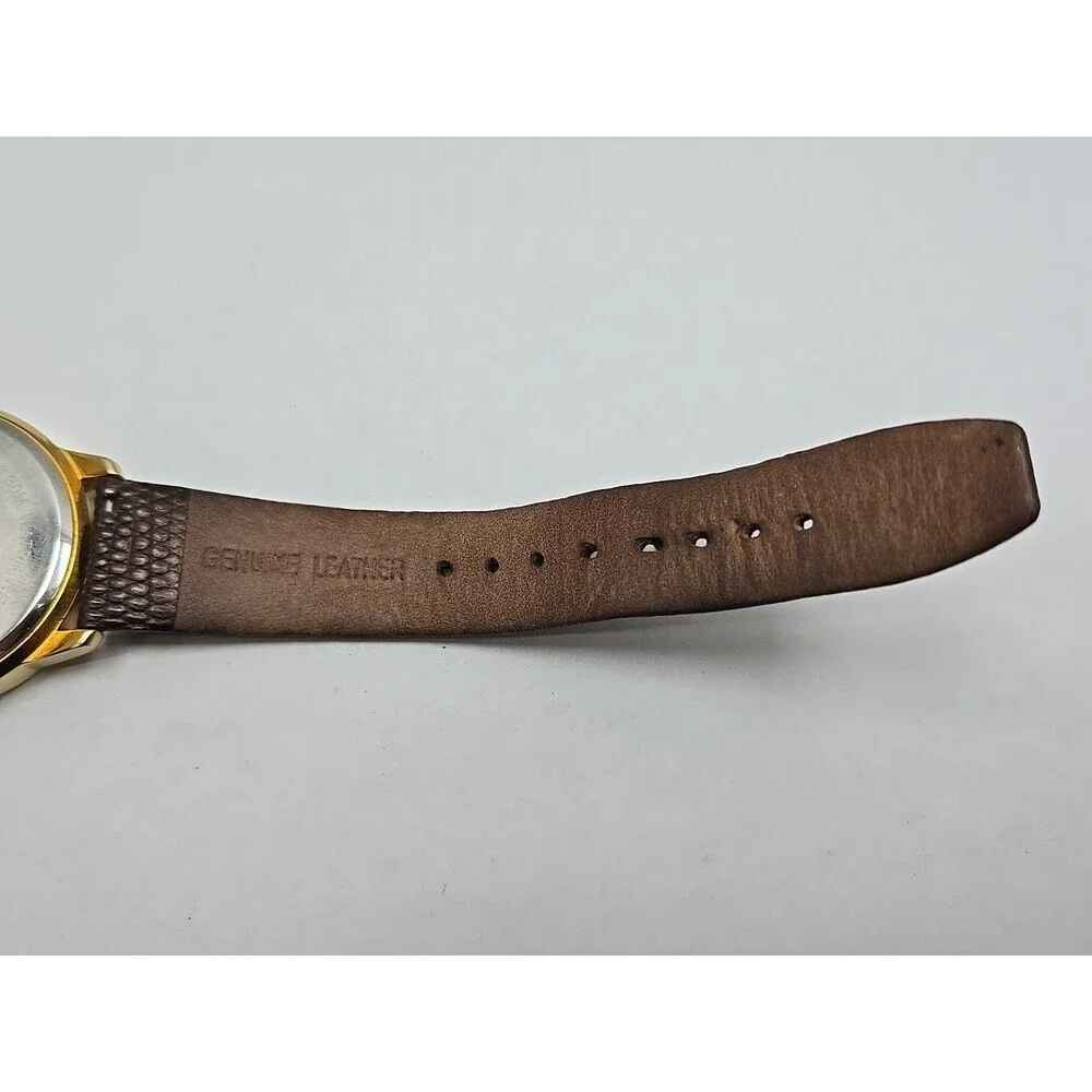 Jos A Bank Gold Dial Multifunction Mens Day Date 40mm Dress Watch New Battery